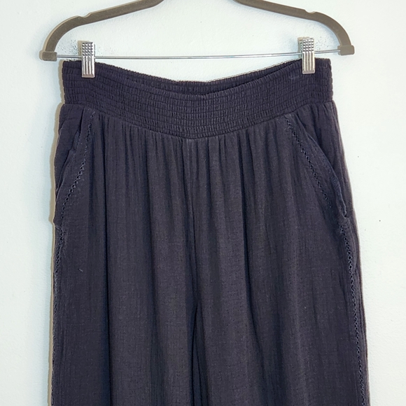 Aerie Black Wide Leg Pants Size Large NWT - Picture 2 of 12